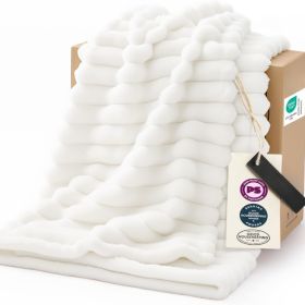 Soft Fleece Throw Blanket For Couch Sofa Bed Cozy Lightweight For Living Room Bedroom