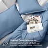 King/Cal King Size All Season Super Soft Down Alternative Comforter Set Blue