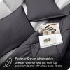 King/Cal King Size All Season Super Soft Down Alternative Comforter Set Grey