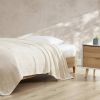 King size Cream Bone Lightweight 100-Percent Cotton Blanket - Machine Washable