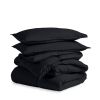King/Cal King size Luxuriously Soft Down Alternative Comforter Set in Black