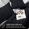 King/Cal King size Luxuriously Soft Down Alternative Comforter Set in Black