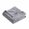 Twin size Cozy Lightweight Grey 100-Percent Cotton Blanket - Machine Washable