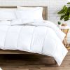 King/Cal King size Super Soft Microfiber Down Alternative Comforter Set White