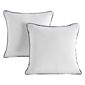 pi18 x 18 in Throw Pillow Inserts Pack of 2 White Down Alternative Pillows Square