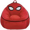 Marvel Spiderman Compressed Foam Bean Bag Chair for Kids, Red