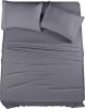 Queen Sheet Set 4 Piece Bed Sheets Bed Soft and Breathable