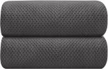 Grey Bath Towels 2 Pack, Microfiber Bathroom Towel, Super Soft Highly Absorbent Bath Towel Set, Quick Drying Towels for Sport, Yoga, SPA, Fitness