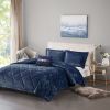 Twin/Twin XL Velvet Comforter Set with Throw Pillow