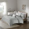 Twin/Twin XL Metallic Printed Duvet Cover Set