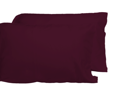 Luxurious Viscose from 100% Bamboo 2-Piece Pillowcase Set , Oeko-TEX Certified, King - Merlot
