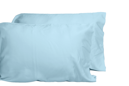 Luxurious Viscose from 100% Bamboo 2-Piece Pillowcase Set , Oeko-TEX Certified, Queen - Sky
