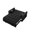 Modern 55.5" Pull Out Sleep Sofa Bed 2 Seater Loveseats Sofa Couch with side pockets