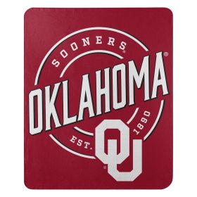 Oklahoma OFFICIAL NCAA "Campaign" Fleece Throw Blanket; 50" x 60"