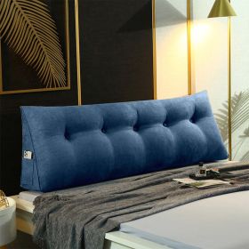 SOGA 100cm Blue Triangular Wedge Bed Pillow – Bedside Backrest Cushion
