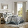 12 Piece Comforter Set with Cotton Bed Sheets Teal Queen