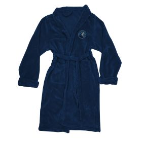 Timberwolves OFFICIAL NBA Men's L/XL Silk Touch Bath Robe; 26" x 47"