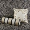 5 Piece Jacquard Bedspread Set with Throw Pillows Black King