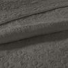 Reversible Bedspread Set Dark Grey Queen