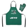 [Personalization Only] Jets Apron & BBQ Mitt Set