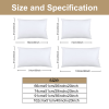 Pink Rose Pillow Case White Romance Pillow Covers Pure and loving Decorative 2 Pillowcases(temu can only be self-picked up)