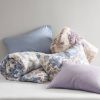 Floral Comforter Set with Bed Sheets Blue Full