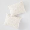 3-Piece Tufted Cotton Chenille Medallion Comforter Set Off-White King/Cal King
