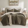 Knit Chenille Comforter Set Full/Queen
