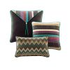 Reversible Quilt Set with Throw Pillows Multi King/Cal King