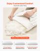 Bed Pillow for Sleeping, King Size Luxury Quality Hotel Pillow with Memory Foam Fill, Supportive & Adjustable, Includes Natural Firber Pillowcase