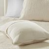 3 Piece Reversible Scalloped Edge Quilt Set Cream King/Cal King