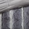 King 4PC Faux Fur Comforter Set