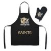 [Personalization Only] Saints Apron & BBQ Mitt Set
