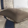 King 7 Piece Jacquard Comforter Set with Throw Pillows