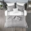 8 Piece Comforter and Quilt Set Collection Grey King/Cal King