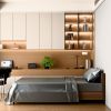 Satin Bed Sheets, Twin Size Sheets Set, 3 Pcs Silky Bedding Set with 15 Inches Deep Pocket for Mattress (Twin, Grey)