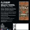 Texas OFFICIAL NCAA Realtree "Stripes" Beach Towel; 30" x 60"