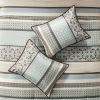 7 Piece Comforter Set Blue King