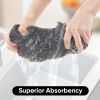 Grey Bath Towels 2 Pack, Microfiber Bathroom Towel, Super Soft Highly Absorbent Bath Towel Set, Quick Drying Towels for Sport, Yoga, SPA, Fitness