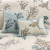 7 Piece Printed Cotton Twill Comforter Set Khaki Queen