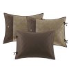 6 Piece Reversible Daybed Cover Set Brown Daybed