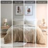 King/Cal King Ombre Shaggy Long Fur Comforter Mini Set