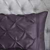 7 Piece Tufted Comforter Set Plum Cal King