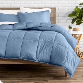 King/Cal King Size All Season Super Soft Down Alternative Comforter Set Blue