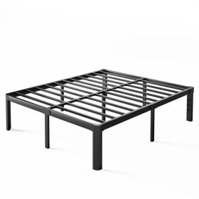 Full size Heavy Duty Metal Bed Frame Platform with Round Edge Legs