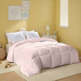 Pink Extra Large Plump Thick Duvet - Bohemian-style Checkered Quilting With Enhanced Warmth And Skin-friendly Comfort. Machine Washable, Hotel-grade L (Option: Pink-XXL)