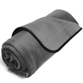 Liberator Small Fascinator Throw - Original Sex Blanket for Couples - Soft and Waterproof Machine Washable Blanket for Lovers, Microvelvet Black (Color: Grey)