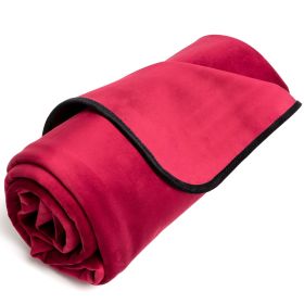 Liberator Queen Fascinator Throw - Original Sex Blanket for Couples - Soft and Waterproof Machine Washable Blanket for Lovers, Black (Color: Merlot)