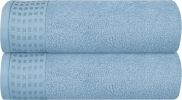 100% Cotton 2 Pack Oversized Bath Towel Set 28x55 Inches, Ultra Soft Highly Absorbant Compact Quickdry & Lightweight Large Bath Towels