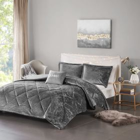 Velvet Duvet Cover Set (Color: as Pic)